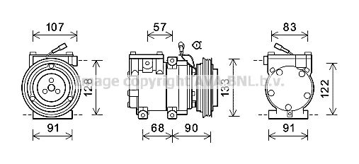 AVA QUALITY COOLING Компрессор, кондиционер HYAK287